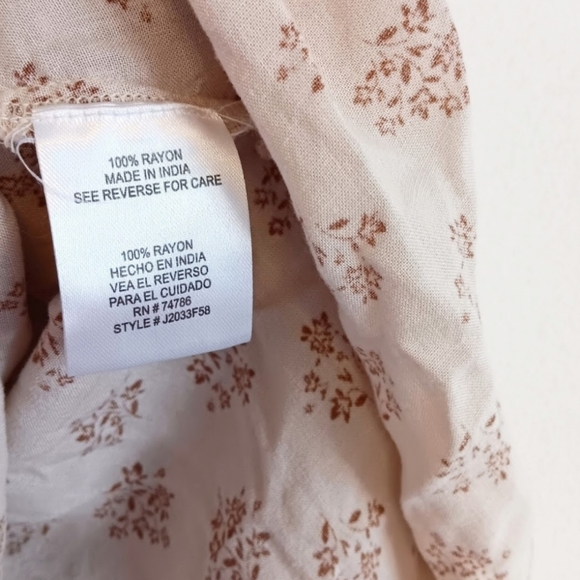 [ Country Outfitter Patrons of Peace Boho Western Floral Tie Shoulder Dress ] - Picture 6 of 10